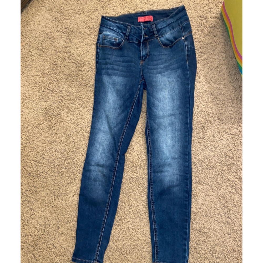 Wax skinny jeans